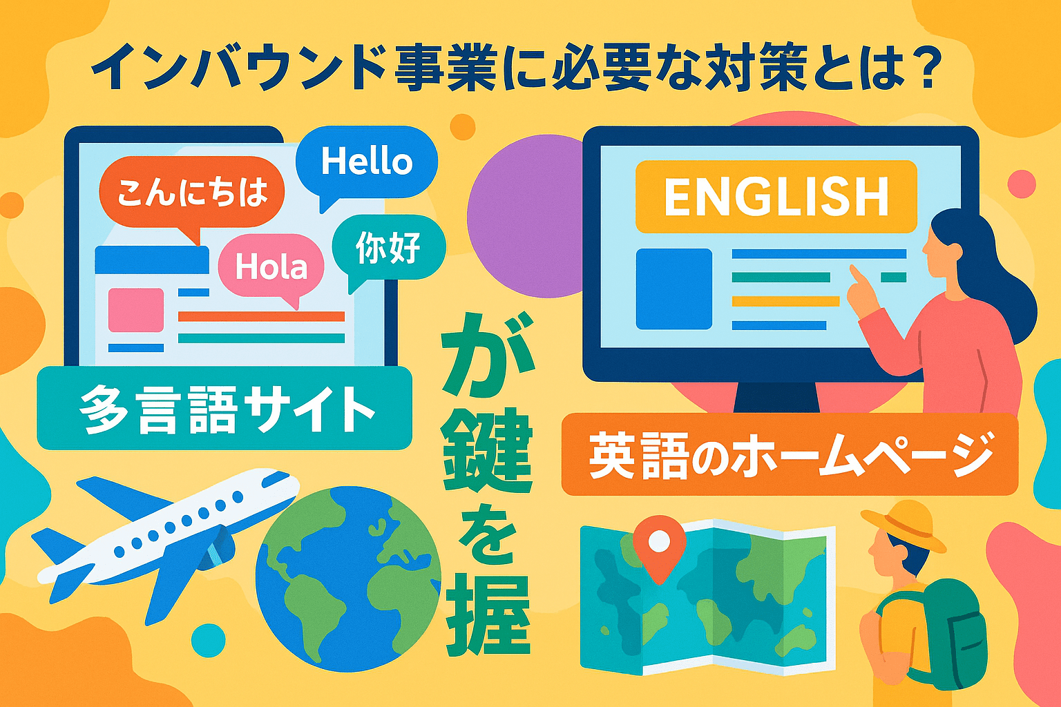 ”多言語サイト”と”英語のホームページ”が鍵を握る